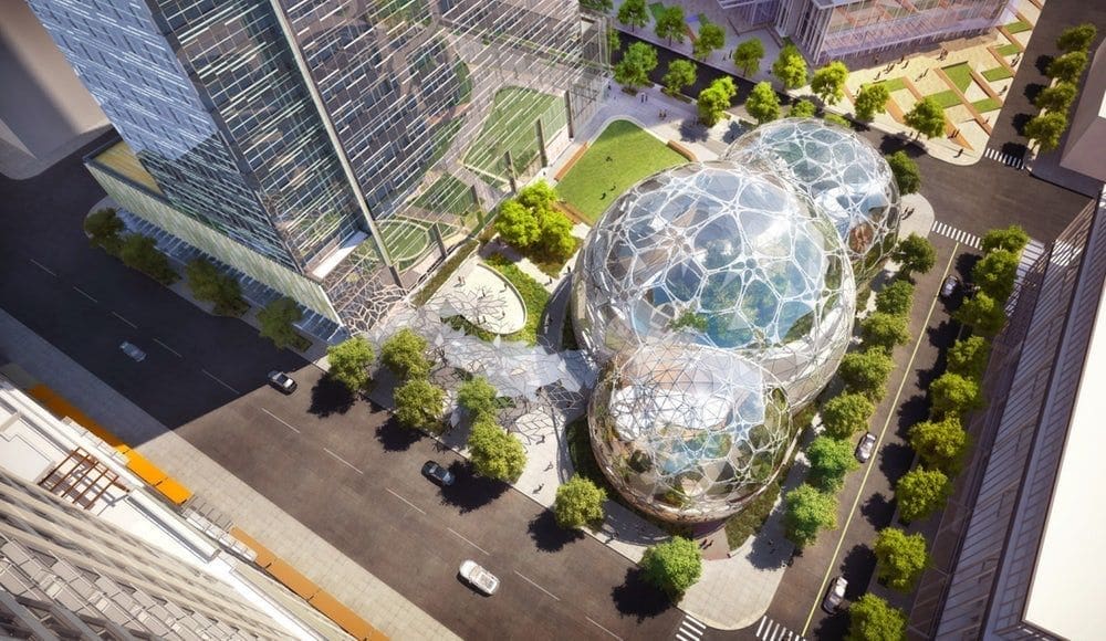 Amazon’s New Offices are Literally Domed Rainforests