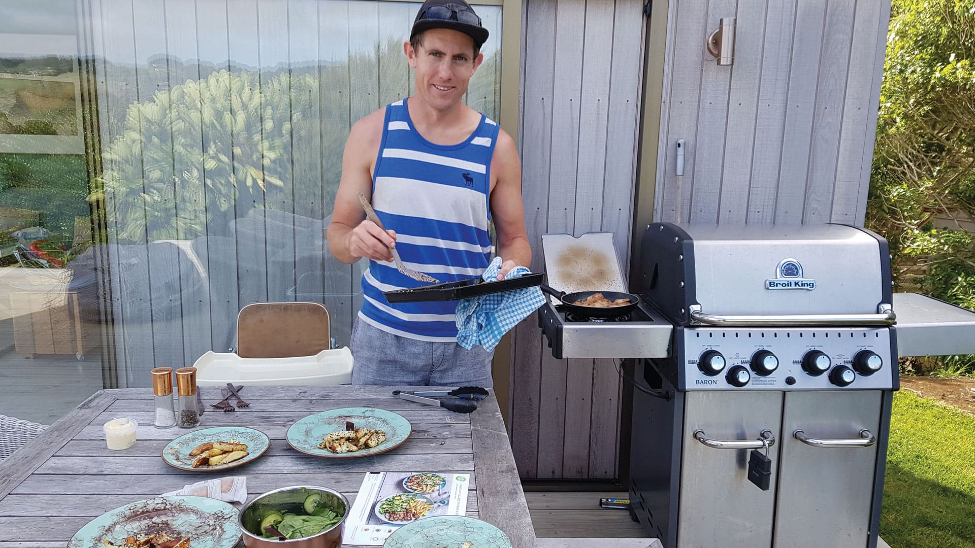 Jaco Klutz: How to Make the best Honey-Soy Glazed Chicken & Sesame Fries With Japanese Cucumber Salad