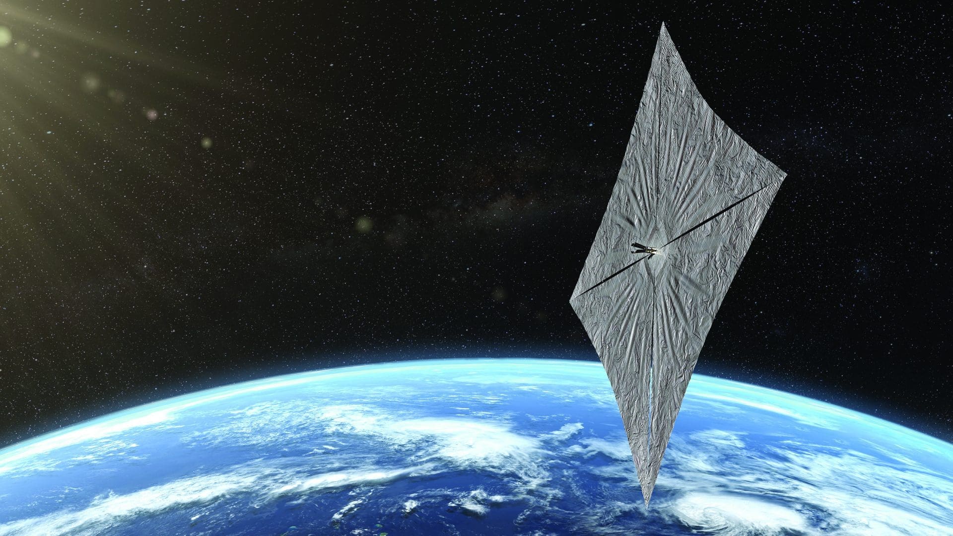 Flying A Kite in Space