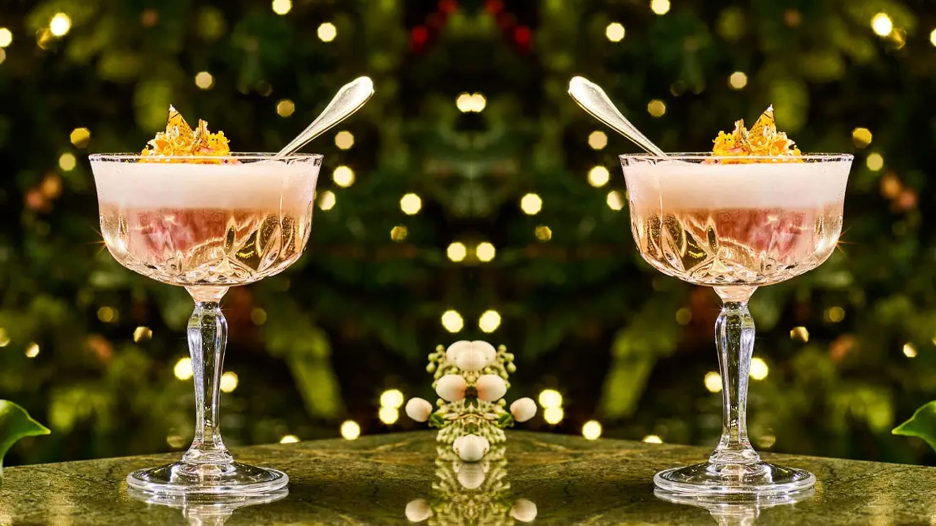 Add This Pomegranate Sgroppino With Gold Leaf To Your Cocktail Repertoire