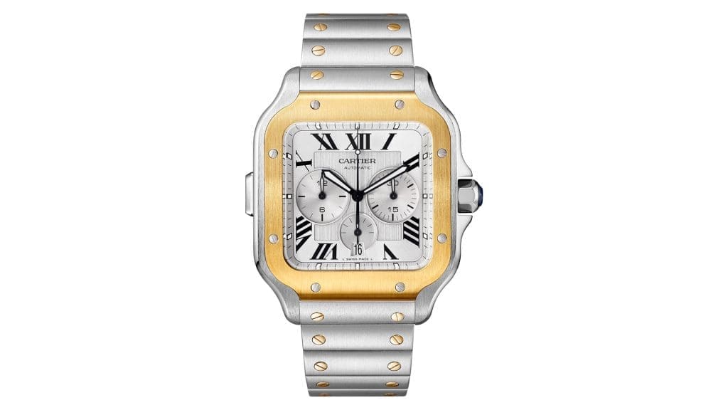 The Santos De Cartier Chronograph is a Golden Sight to Behold