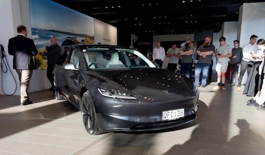 Hands On With The Tesla Model Three as it Comes to NZ