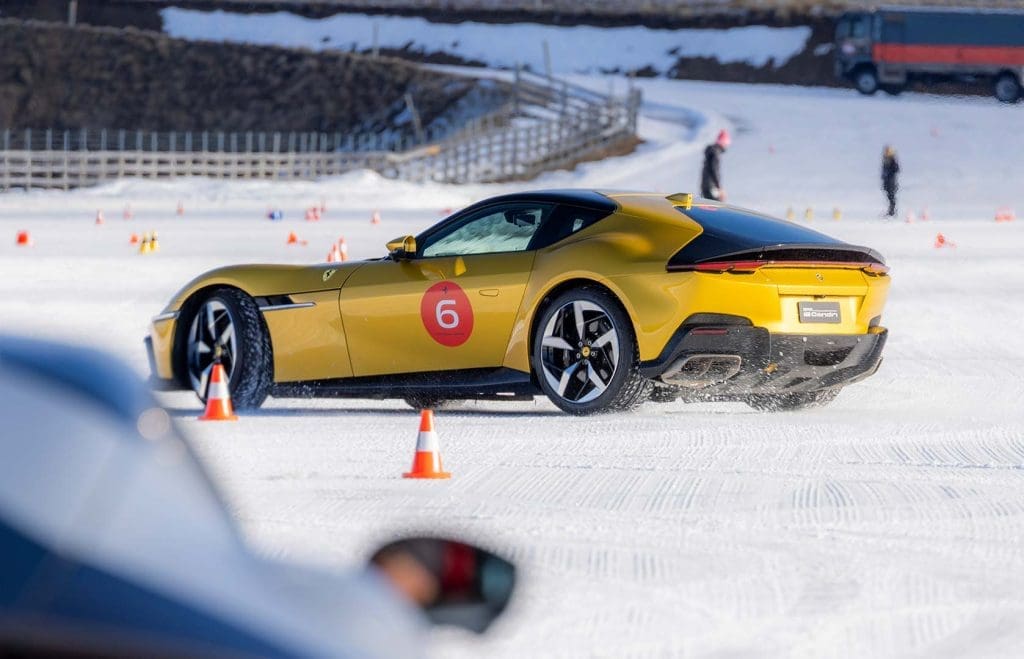 Icedriving The Ferrari 12Cilindri V12