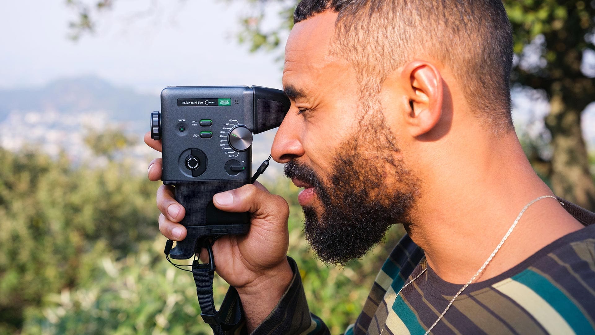 The Instax Mini Evo Cinema Perfectly Captures Your 15 Seconds of Fame